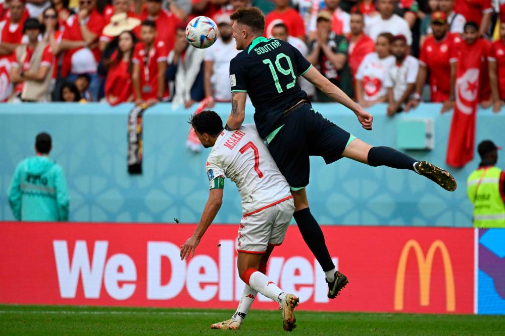 Piala Dunia: Tunisia tewas 0-1 di tangan Australia dalam perlawanan Kumpulan D