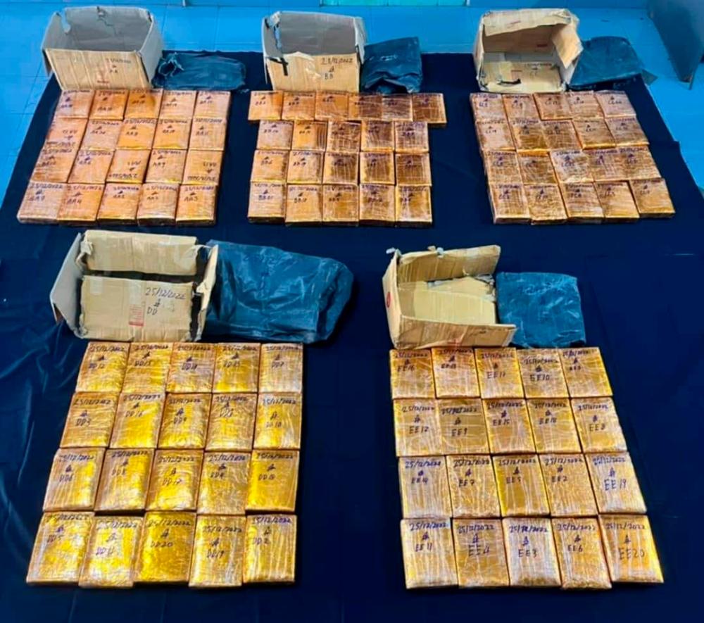 Police recover about 100 kg of ganja on East Coast Highway
