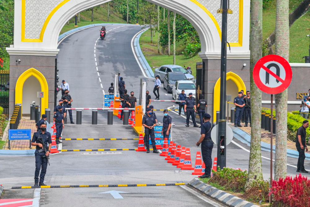 Stronger police presence at Istana Negara, roadblocks nationwide