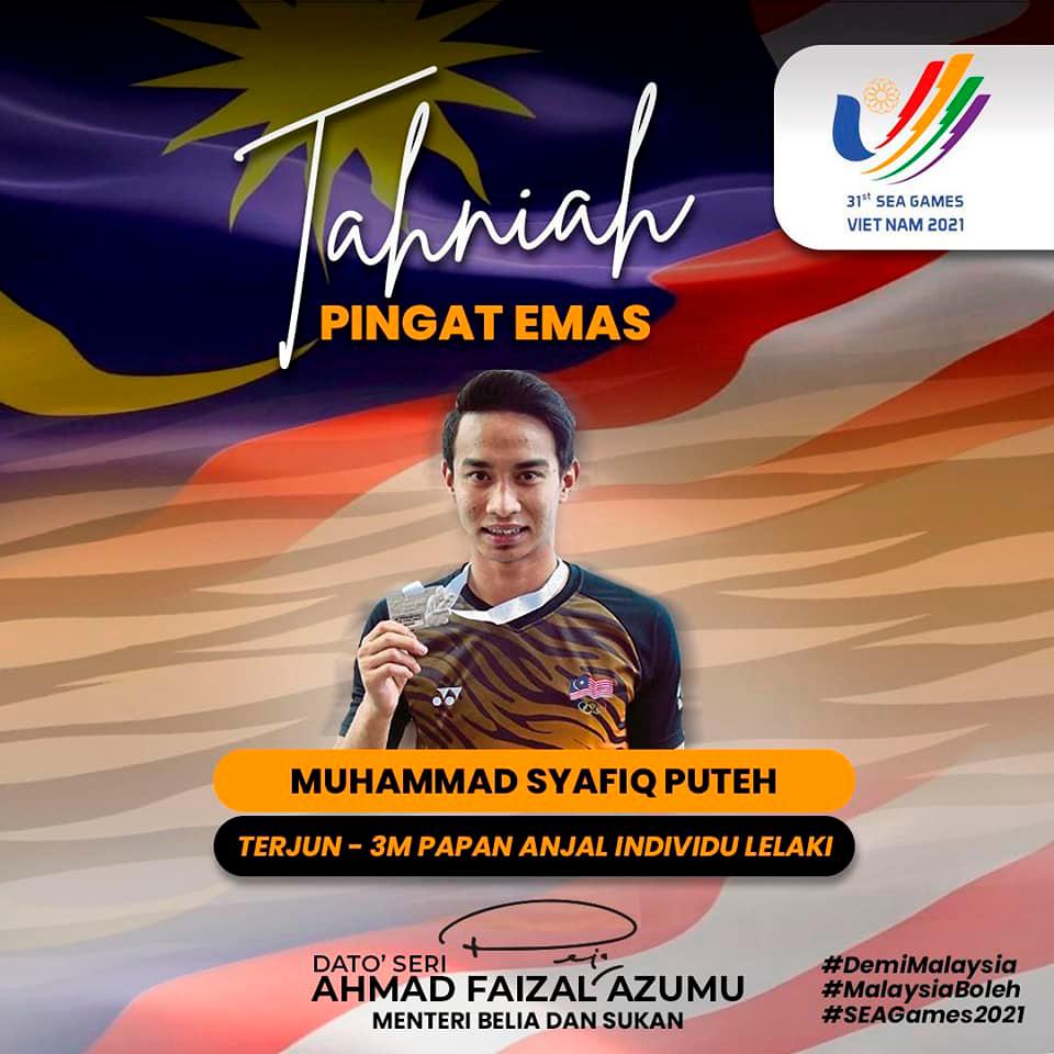 Syafiq bags gold no 7 for Malaysia in diving Syafiq bags gold no 7 for Malaysia in diving