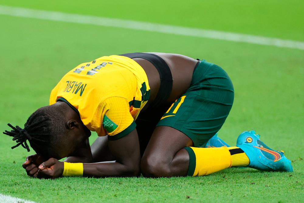 ‘That refugee kid’ Mabil says crucial penalty a thank you to Australia