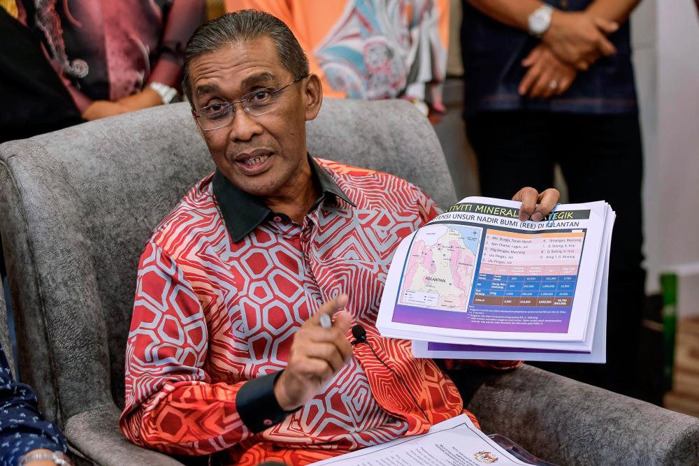 Tiga jajahan di K’tan dikenal pasti miliki unsur nadir bumi: Takiyuddin