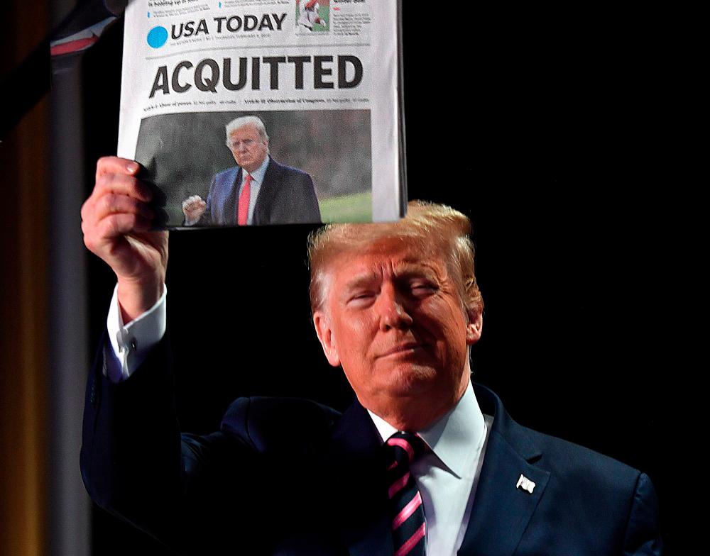 Trump flexes political muscle, meets top House Republican