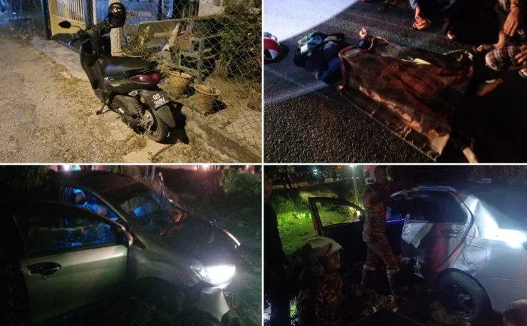 Two_killed_in_crash_between_car_and_motorcycle_in_Batu_Kurau Two killed in crash between car and motorcycle in Batu Kurau