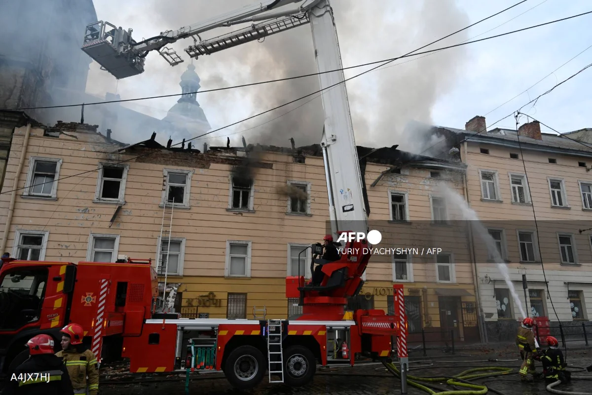Ukraine strikes spark major fire at key Russian export port
