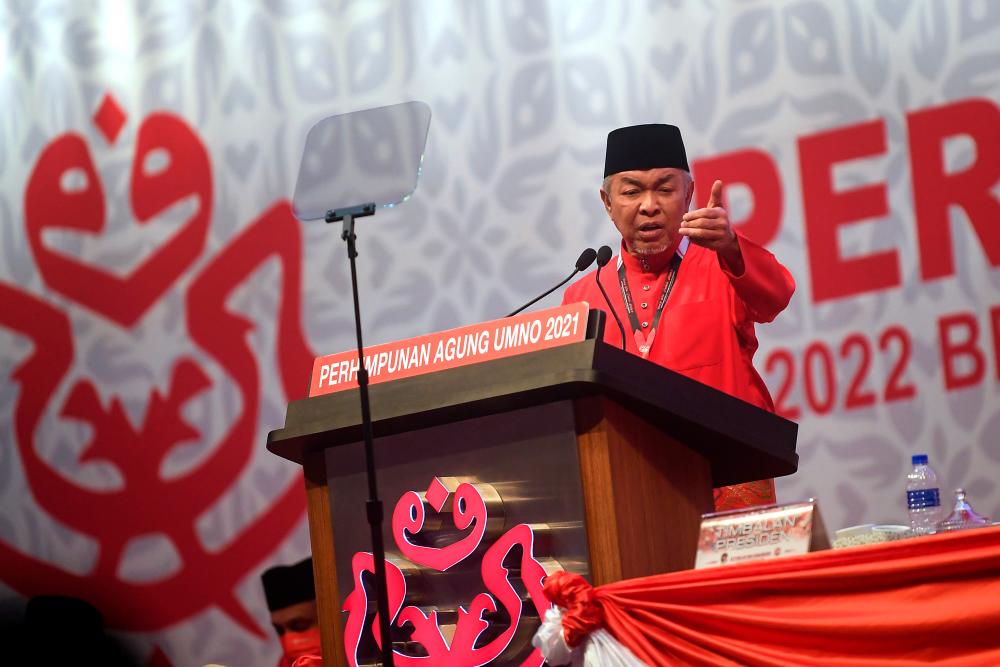 Umno outlines five focus areas for country's political sustainability: Ahmad Zahid Umno outlines five focus areas for country's political sustainability: Ahmad Zahid