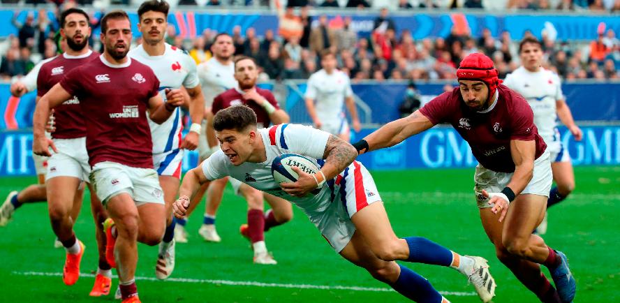 Unconvincing France overpower Georgia ahead of All Blacks test