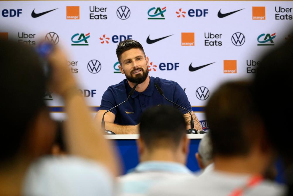 Veteran Giroud eyeing Henry’s France goal record at World Cup Veteran Giroud eyeing Henry’s France goal record at World Cup
