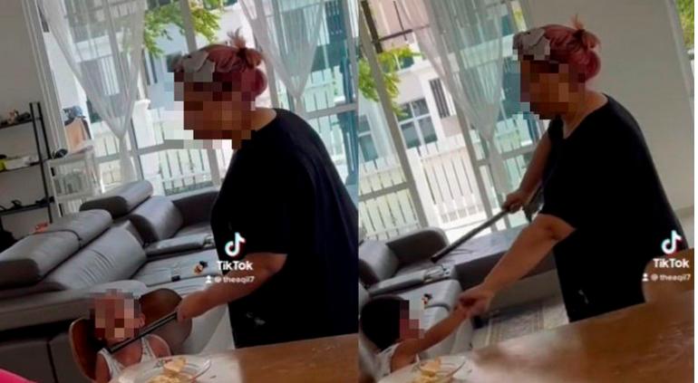 Video of woman beating child with broomstick goes viral