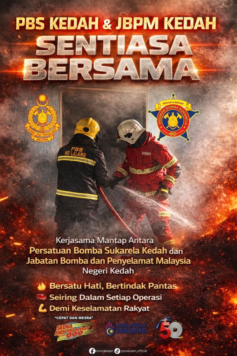 Kedah Fire Dept's now-removed AI poster shows firefighter with a gun Kedah Fire Dept's now-removed AI poster shows firefighter with a gun