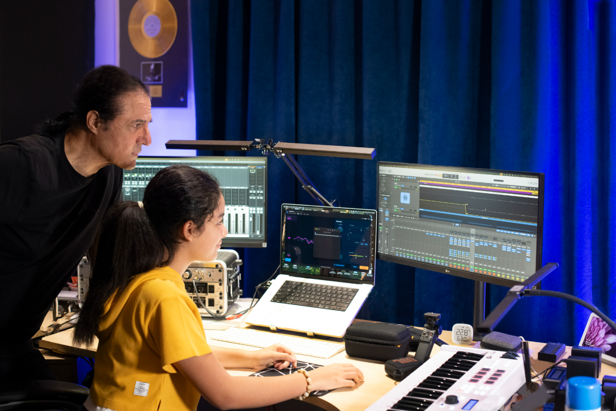 The father-daughter duo develop their songs through long writing sessions in their private studio, which they call their ‘safe space’.