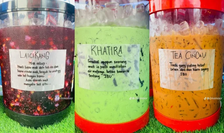 “Selling drinks or getting people emotional?” – Ramadan bazaar stall’s heartfelt messages about parents go viral