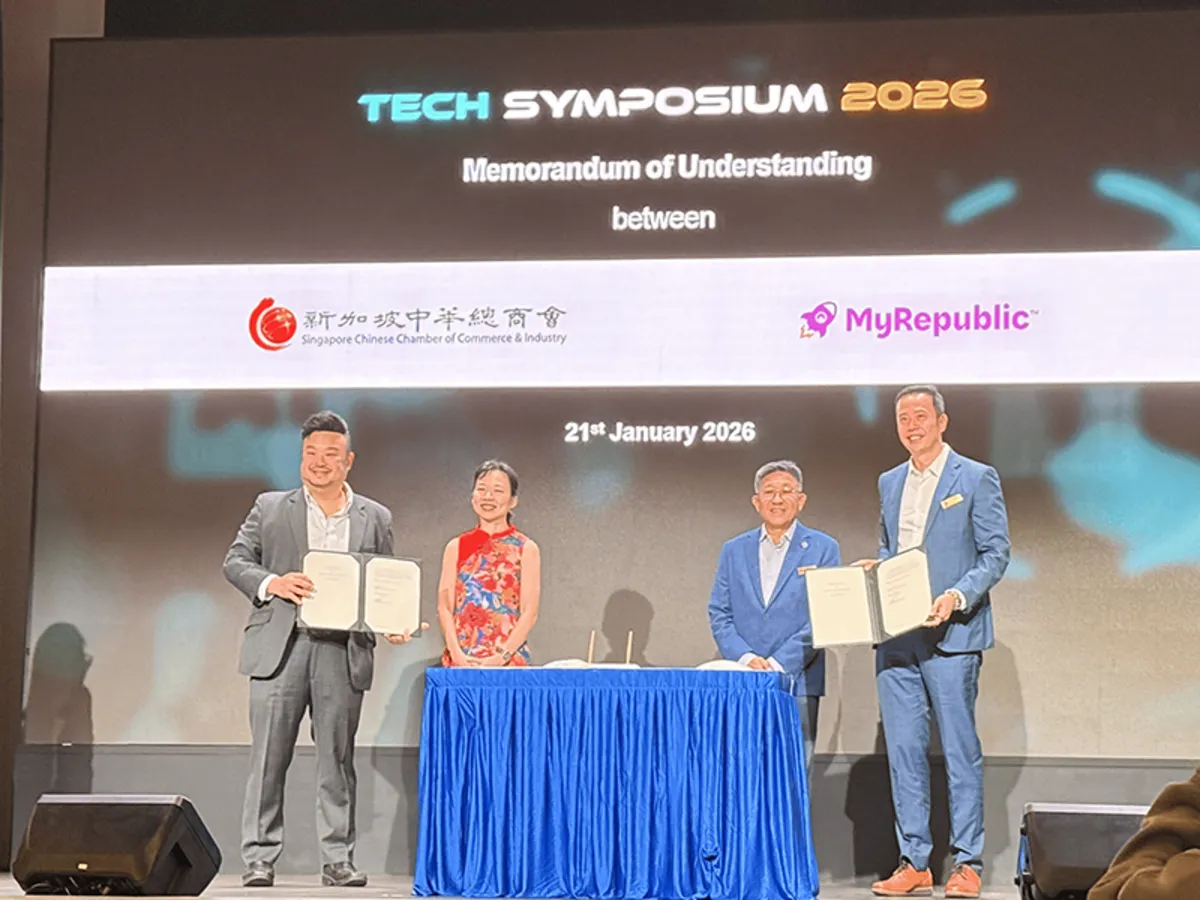MyRepublic collaborates with Singapore Chinese Chambers of Commerce & Industry to support SME digital adoption, cyber resilience, and AI enablement