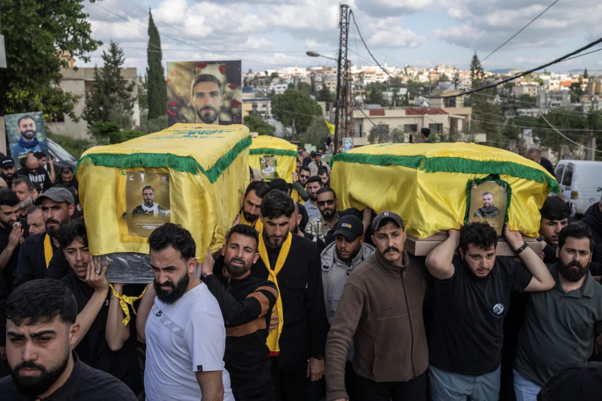 Hezbollah buries fighters in south Lebanon amid fragile ceasefire