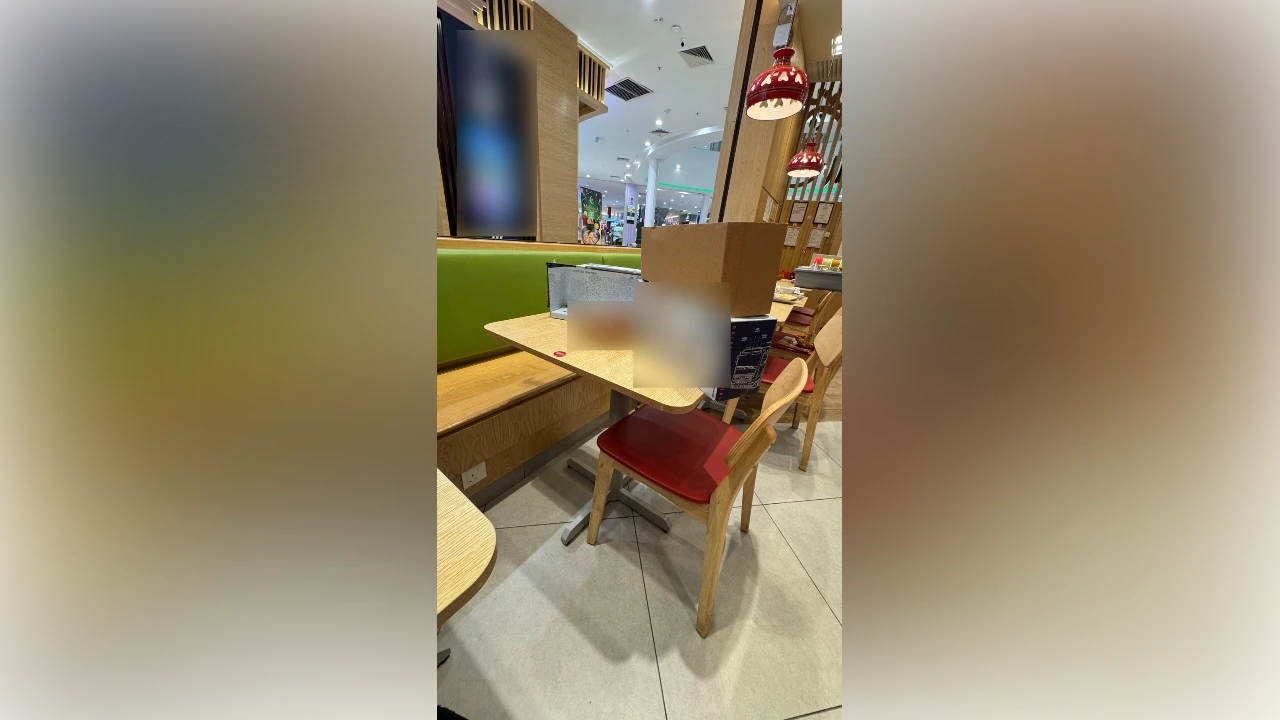 Messy diners under fire for leaving toy packaging all over restaurant table Messy diners under fire for leaving toy packaging all over restaurant table