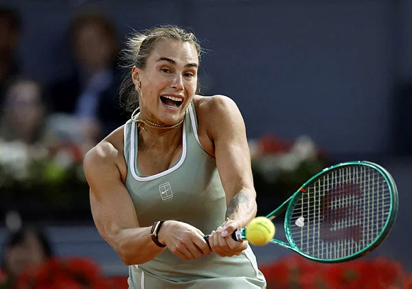 MADRID_OPEN-TENNIS-WTA-ESP Baptiste ends Sabalenka's Madrid title defence