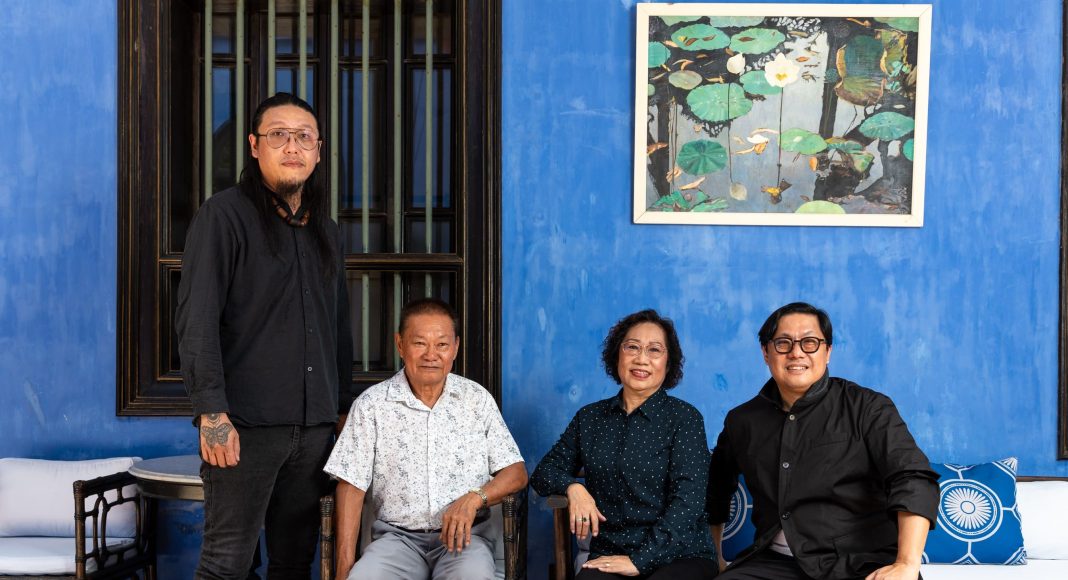 From left: Local artisans Koh Eng Keat, Ng Chi Wang, Lee Shao Chin and Dr Guan Lee.