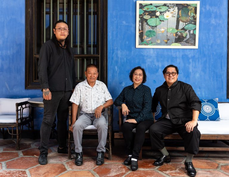 From left: Local artisans Koh Eng Keat, Ng Chi Wang, Lee Shao Chin and Dr Guan Lee.