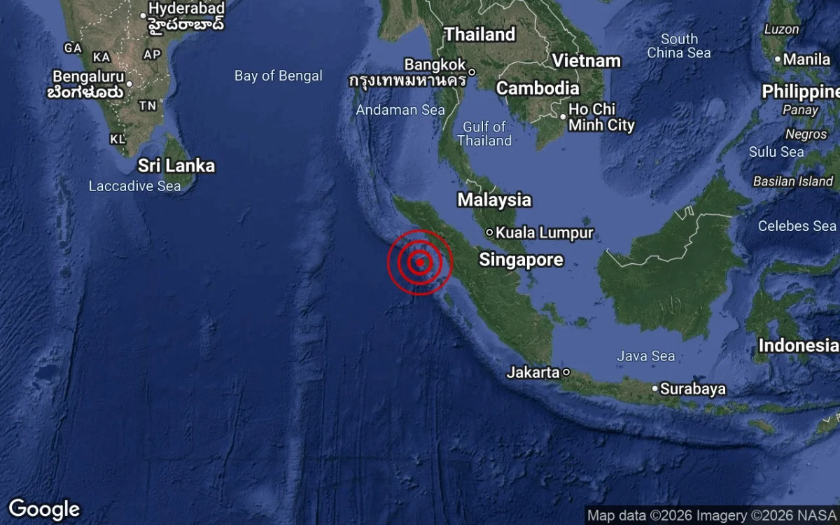 Moderate earthquake strikes off Indonesias Sumatra