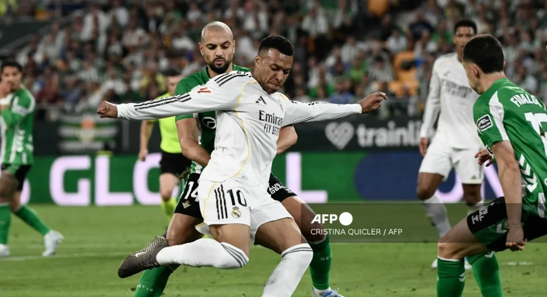 Real Madrid's Mbappe suffers hamstring issue at Betis