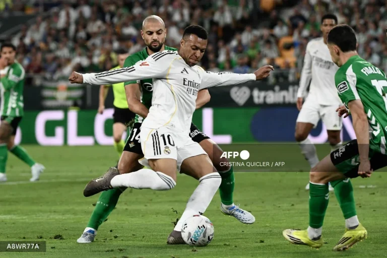 Real Madrid's Mbappe suffers hamstring issue at Betis
