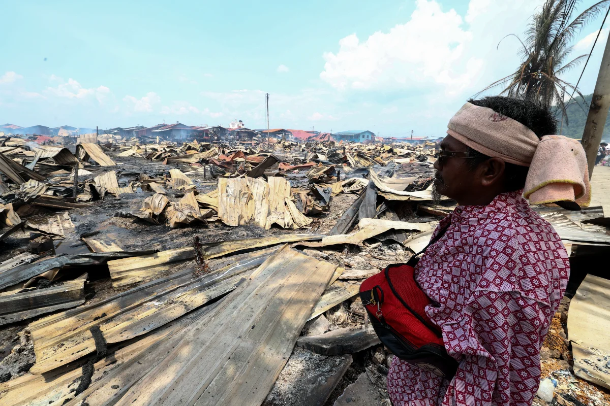 Sandakan fire victims sheltered in six relief centres