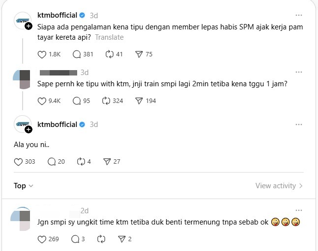 KTMB under fire for 