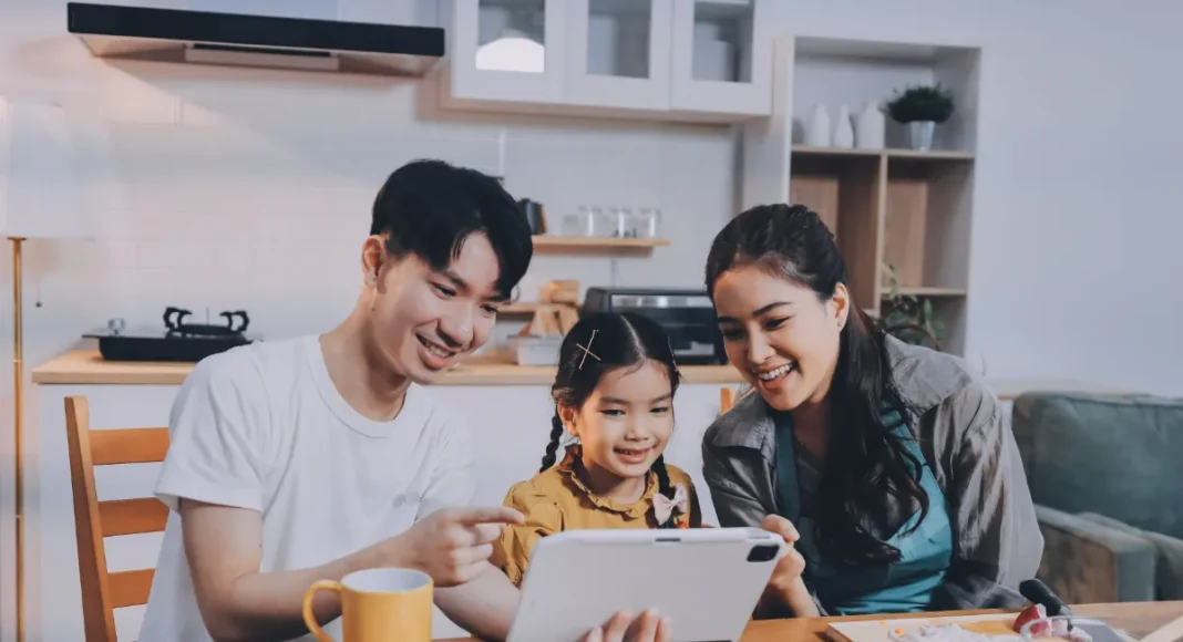 Parents and children are now learning new technologies at the same time.