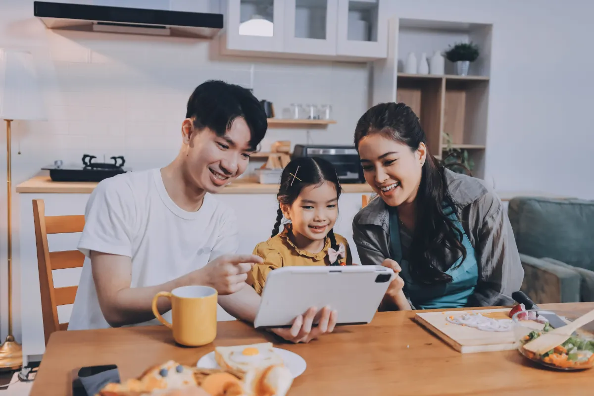 Parents and children are now learning new technologies at the same time.