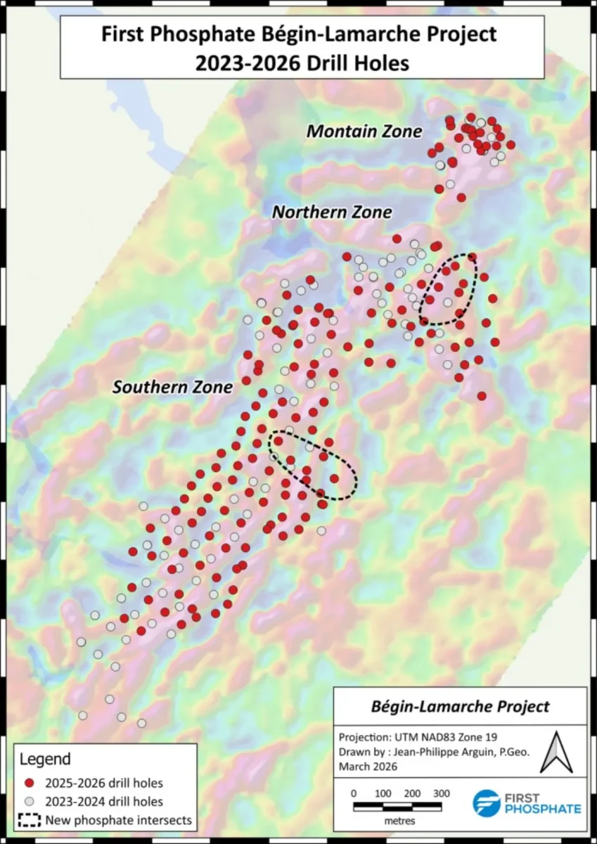 First Phosphate Provides Analytical Results for Infill Drill Program at Begin-Lamarche Property