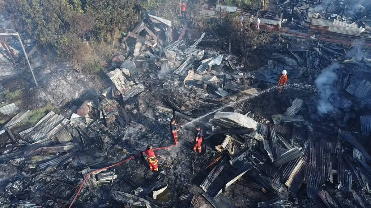 30 houses razed in Sandakan blaze