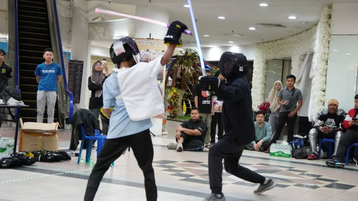 Lightsaber duelling offers a low-barrier entry into an active hobby. – ALL PICS COURTESY OF ADAM