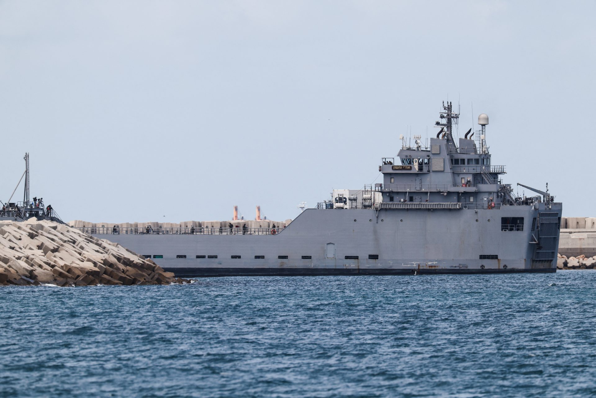 An Israeli naval vessel arrives at Ashdod port, on the day an Israeli rights group and the Global Sumud Flotilla's organisers said activists aboard the Gaza-bound flotilla were intercepted by Israeli naval forces and are being detained at an Israeli port All 428 GSF 2.0 activists freed, Malaysians to return Sunday