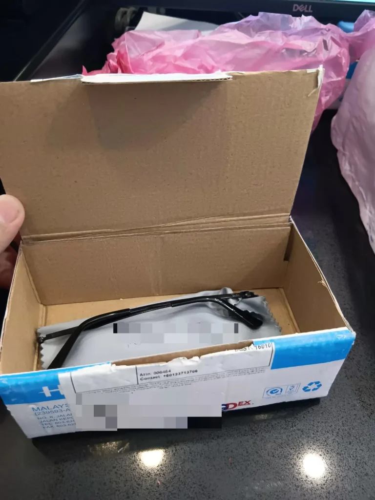 German man impressed with efficient spectacles repair services in Malaysia