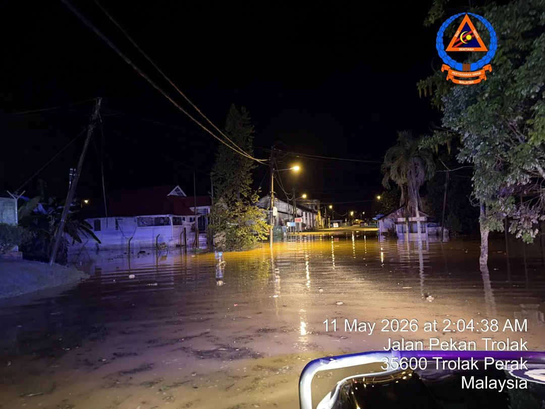 APM Negeri Perak 43 flood victims evacuated to relief centres in Perak