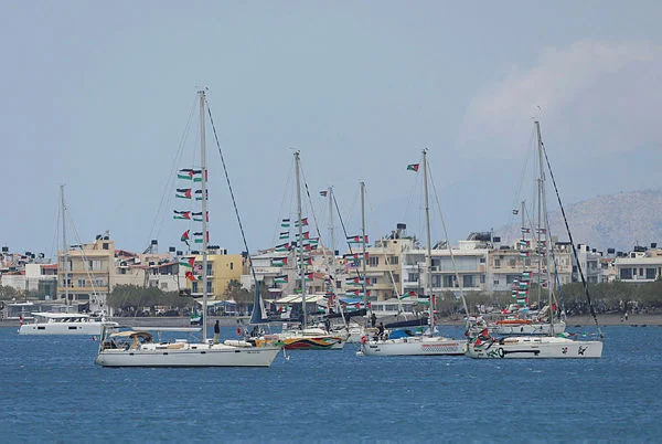 Gaza aid flotilla activists brought to Israel for questioning