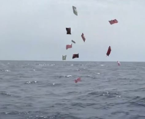 Videographer triggers backlash after throwing chocolates into sea for Gaza children