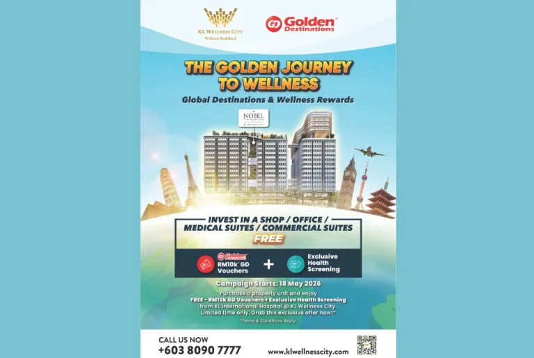 KL Wellness City partners Golden Destinations to launch lifestyle rewards campaign ahead of The Nobel Healthcare Park completion