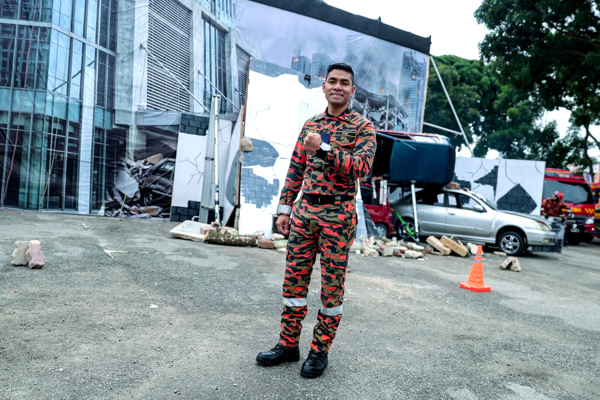 Syafiq Farhain stays true to his firefighting roots