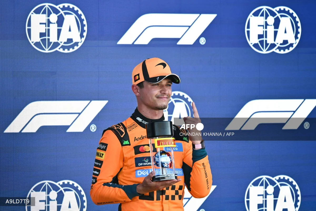 Norris on sprint pole as McLaren shine again Norris on sprint pole as McLaren shine again