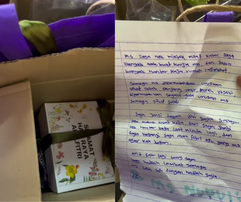 Teacher moved to tears after student from welfare home gifts her donated snacks for Teacher’s Day