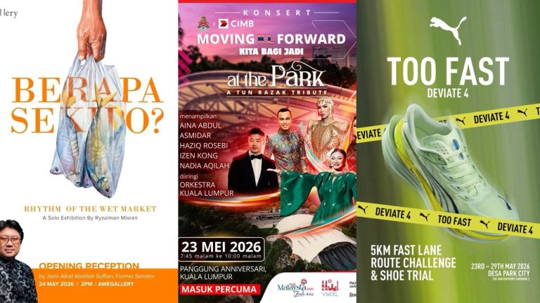 Visitors can explore gallery works, catch stage performances and take part in a running route across Petaling Jaya and Kuala Lumpur.