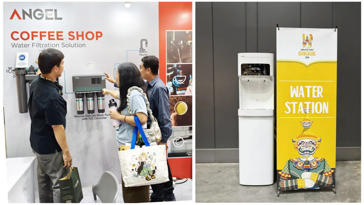 Behind Every Great Cup: ANGEL Presents Professional Coffee Water Solutions at World of Coffee Bangkok 2026 Behind Every Great Cup: ANGEL Presents Professional Coffee Water Solutions at World of Coffee Bangkok 2026