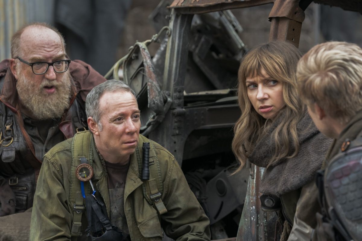From left: Brian Posehn, Kevin Sussman and Lauren Lapkus star in the series as Bert, Stuart and Denise. stuart fails to save the universe