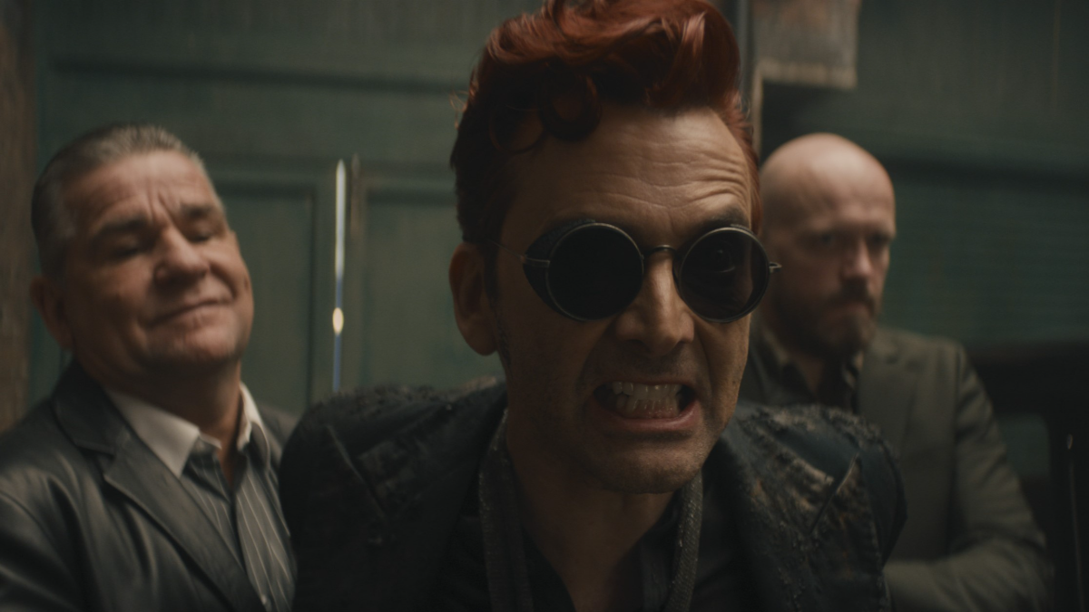 Crowley spends season three trying to recover from losing Aziraphale, his powers and the life he had built on Earth. Good Omens