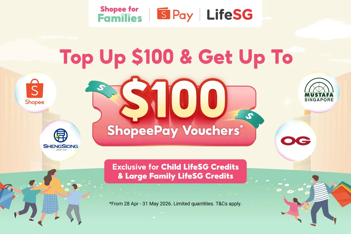 Shopee sees families stretch LifeSG credits further through planned spending and ShopeePay top-ups