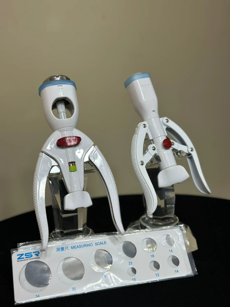 The ZSR device is designed to cut and close the foreskin in one step during adult circumcision.