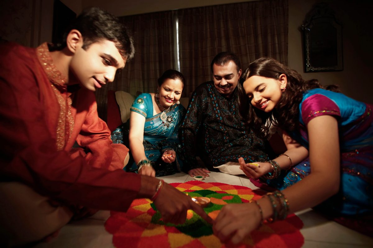 Drawing kolam designs can help children learn patience, symmetry and the value of careful handiwork.