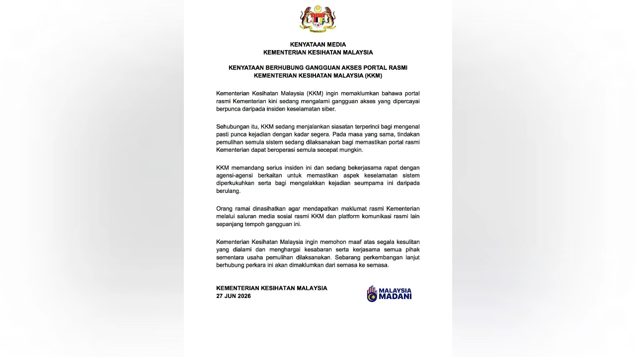 Health Ministry investigates cyber breach after official website compromised
