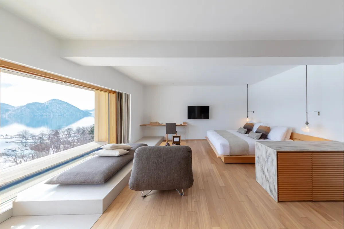 Dusit International brings its Dusit Collection brand to Japan with the opening of a Kengo Kuma-designed lakeside retreat in Hokkaido